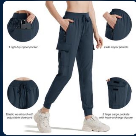 Pants - M Maroaut Women's Cargo Joggers Pants Lightweight Athletic Outdoor Travel